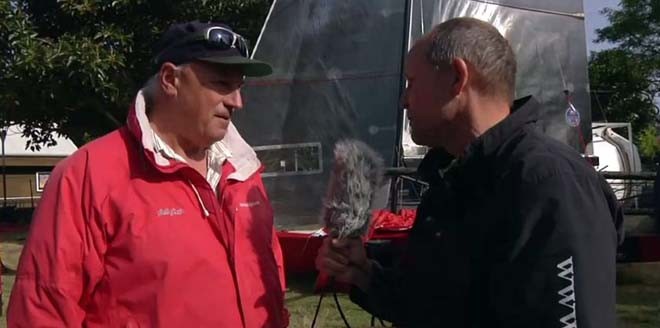 America’s Cup Regatta Director Iain Murray talks to Mark Heeley © SW